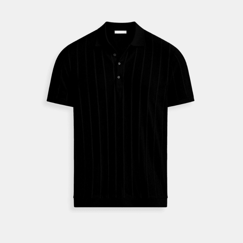 VERTIKAL GESTREIFTE KNOPFLEISTEN-POLO – ELEGANT FÜR JEDEN ANLASS