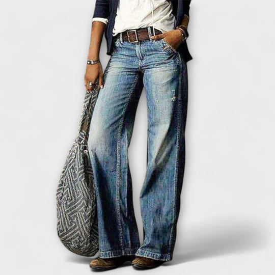 Jeans mit weitem Bein
