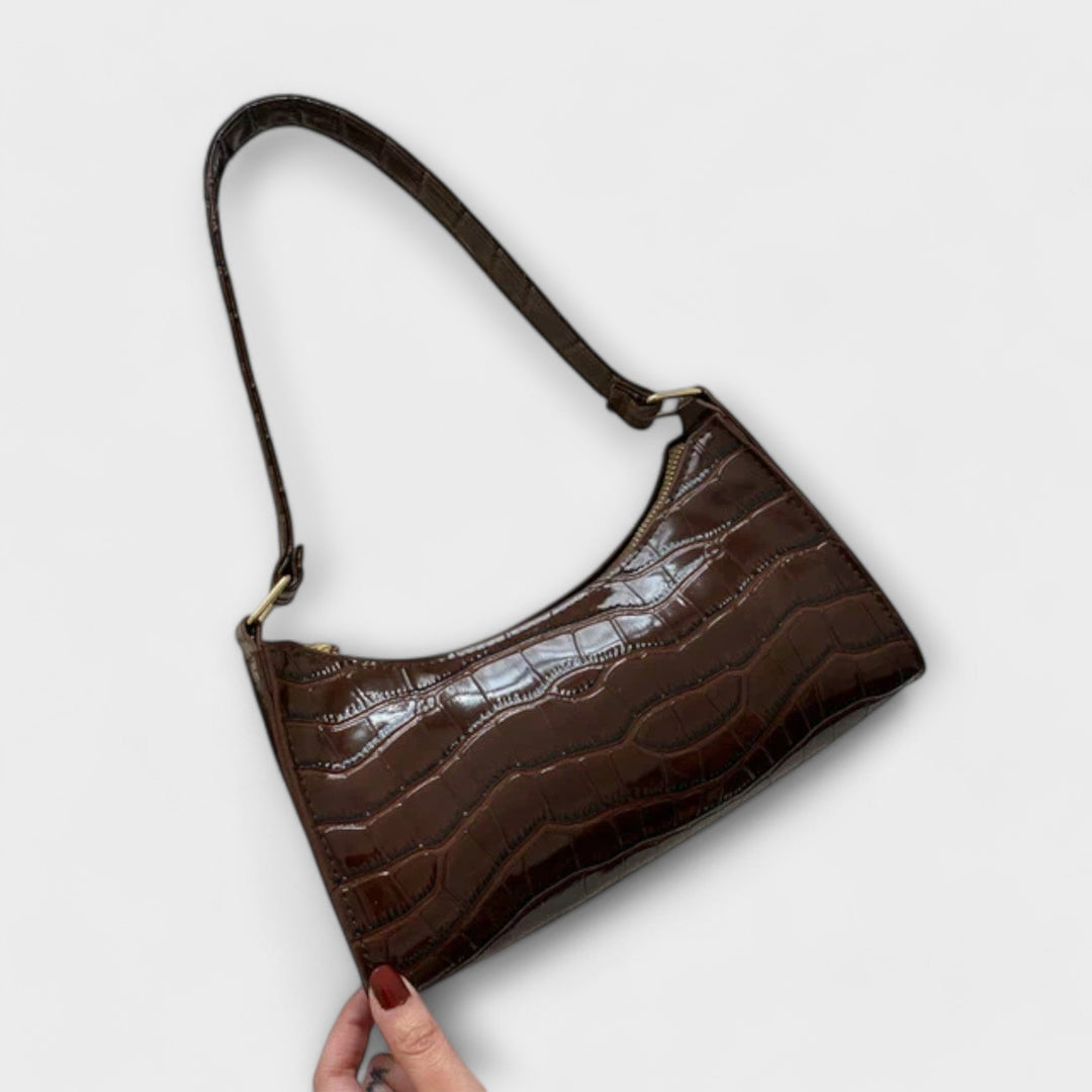 Eline. Glänzende Leder Tasche