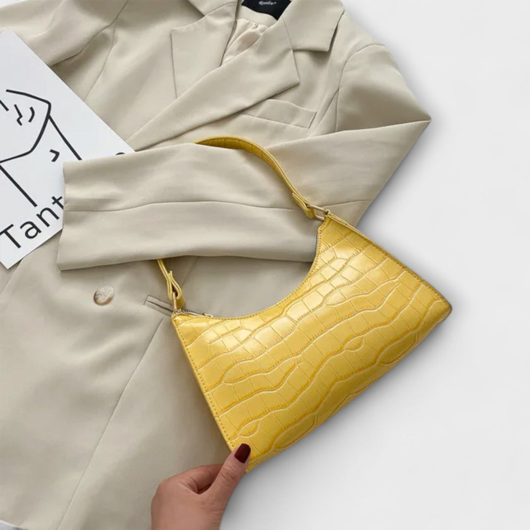Eline. Glänzende Leder Tasche