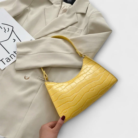 Eline. Glänzende Leder Tasche