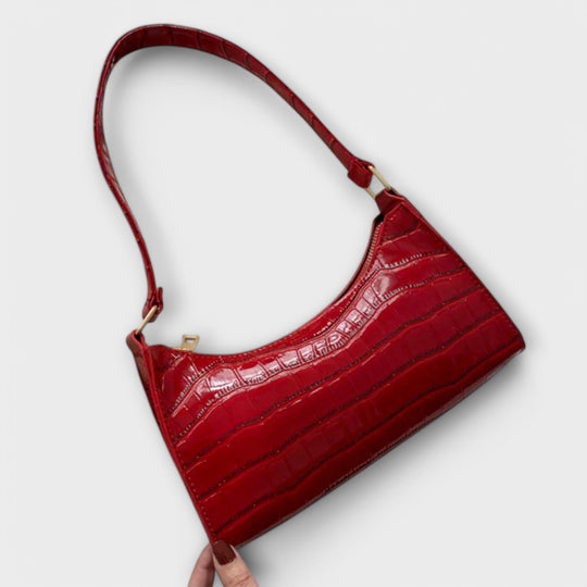 Eline. Glänzende Leder Tasche