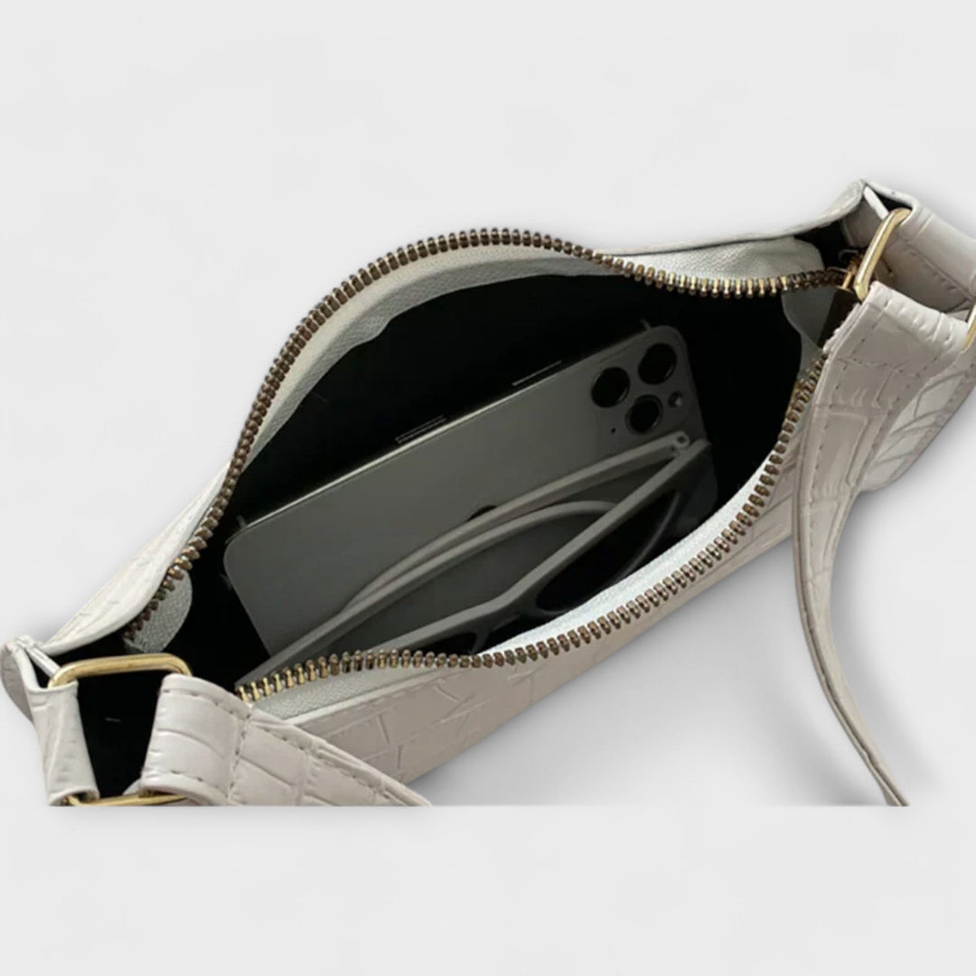 Eline. Glänzende Leder Tasche