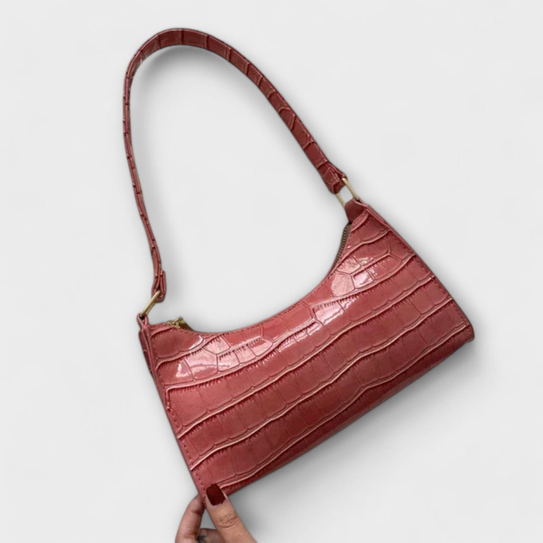 Eline. Glänzende Leder Tasche