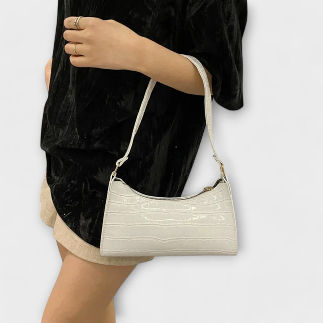 Eline. Glänzende Leder Tasche