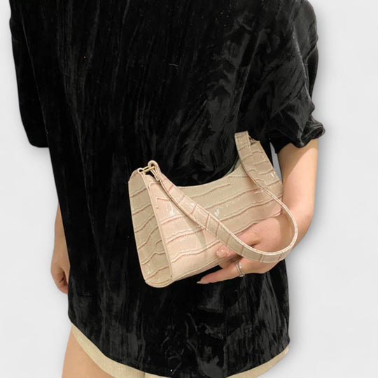 Eline. Glänzende Leder Tasche