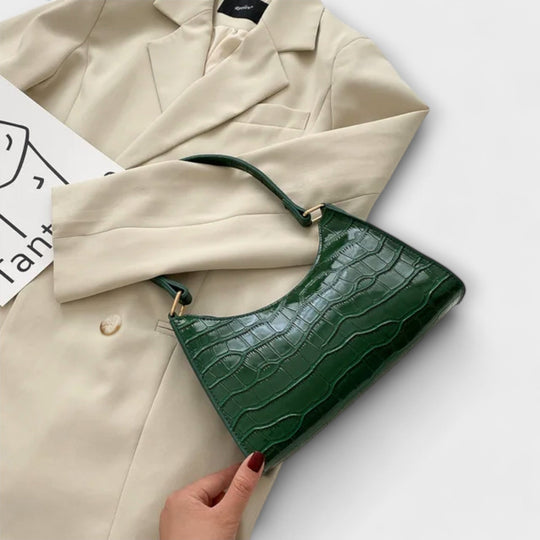 Eline. Glänzende Leder Tasche