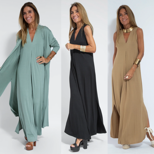 SOLANA | FIGURFORMENDES KLEID MIT WESTE