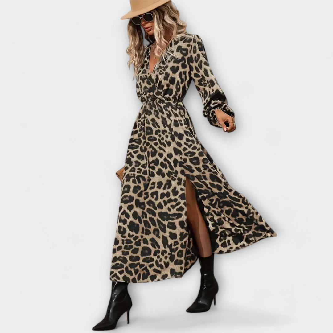 Stilvolles Kleid mit Leopardenmuster