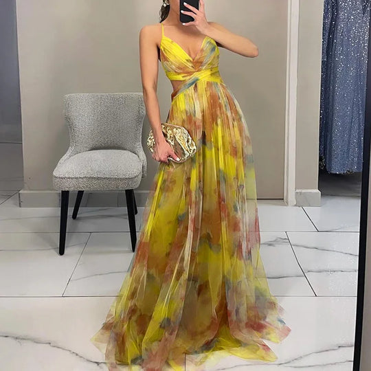 PENELOPE | BEZAUBERNDES MAXIKLEID MIT BLUMENDRUCK