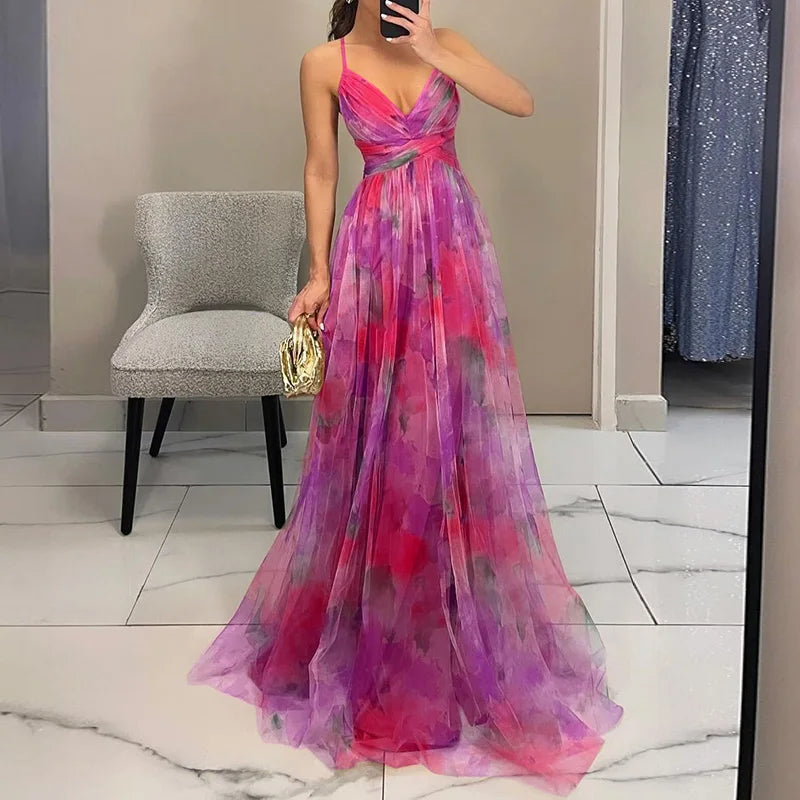 PENELOPE | BEZAUBERNDES MAXIKLEID MIT BLUMENDRUCK