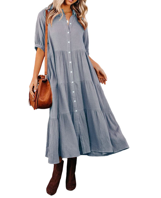 CLEA – ELEGANTES KOMFORTHEMD Kleid