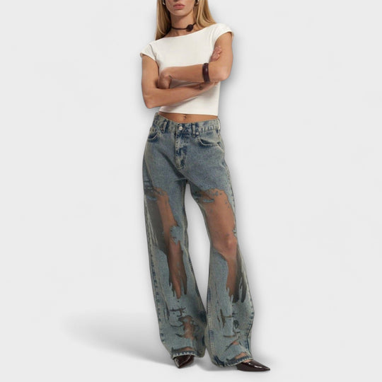 TRIXIE KLARE BLAUE DENIM JEANS – HOHER TRAGEKOMFORT UND STIL