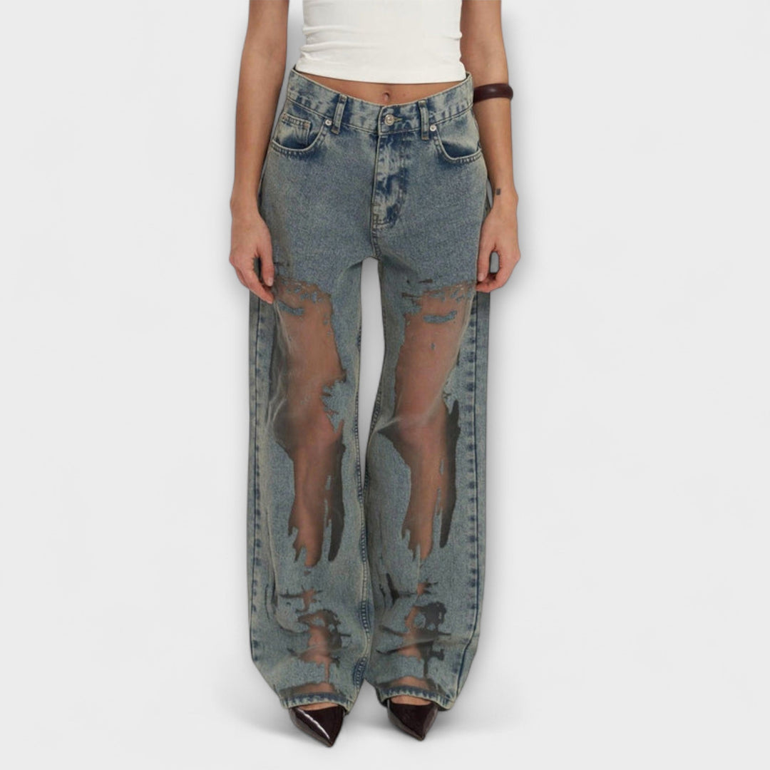 TRIXIE KLARE BLAUE DENIM JEANS – HOHER TRAGEKOMFORT UND STIL
