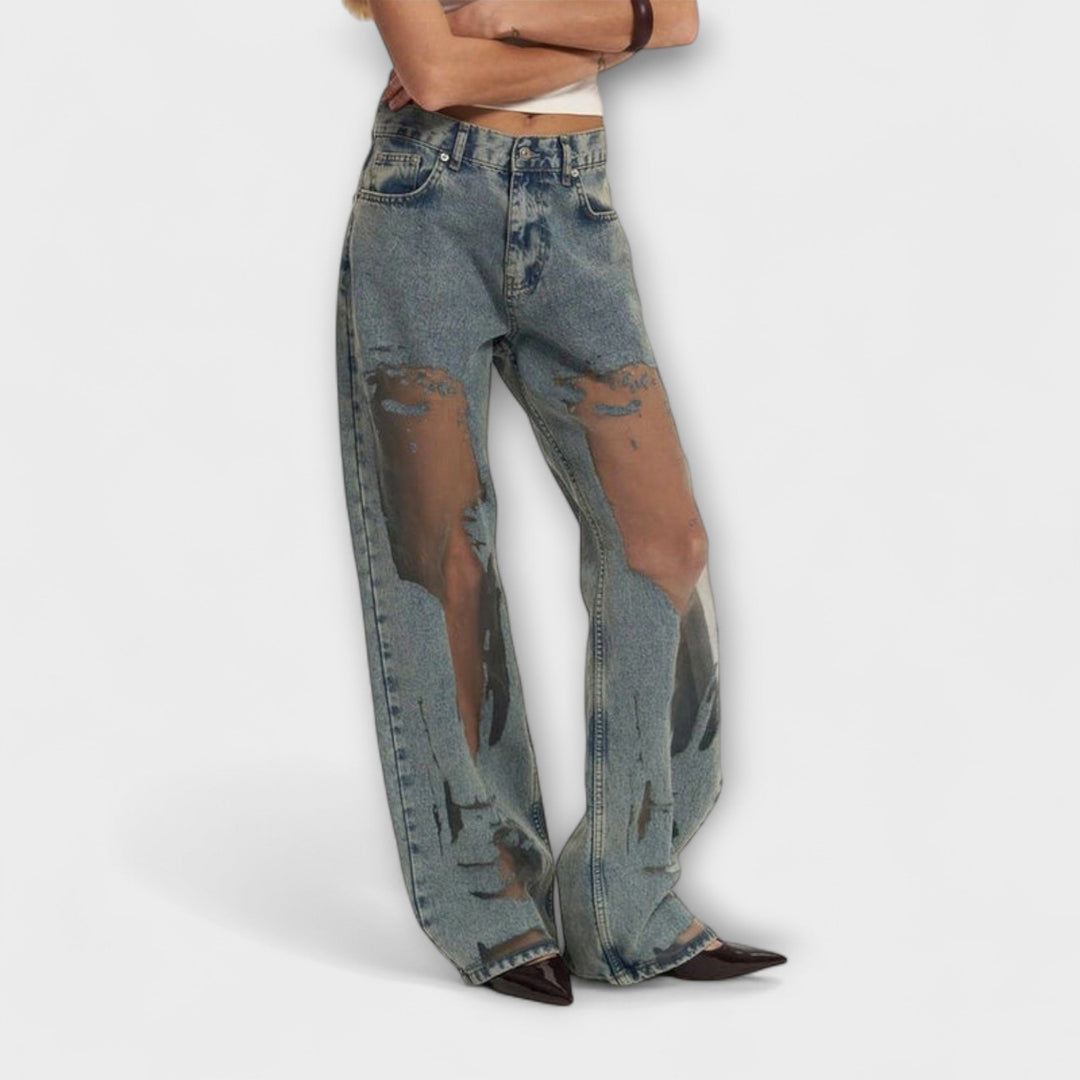 TRIXIE KLARE BLAUE DENIM JEANS – HOHER TRAGEKOMFORT UND STIL