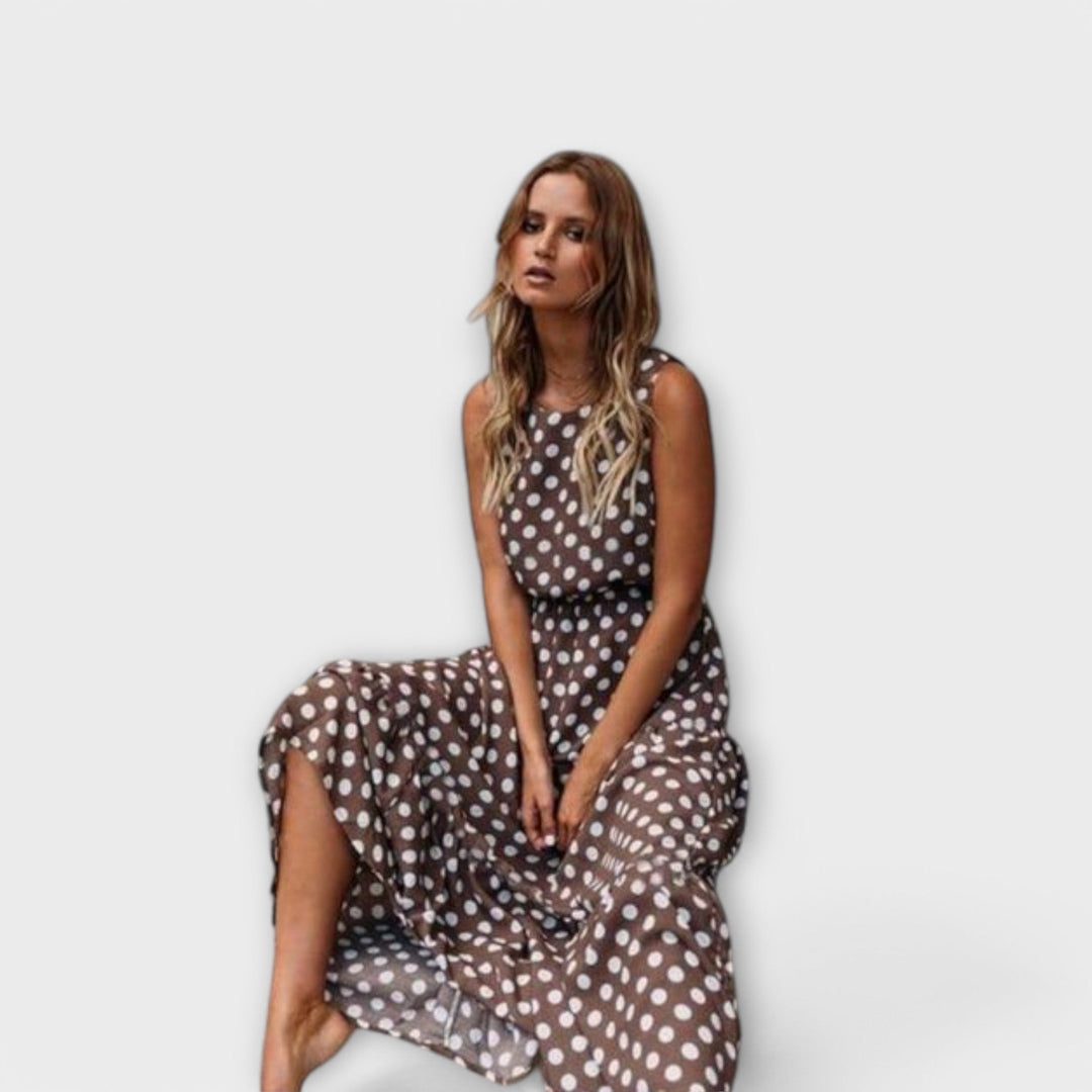 Boho-Midikleid mit Punkten