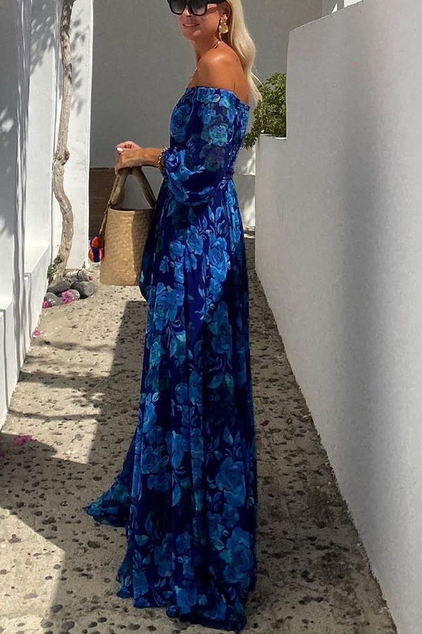 Penelope - Florales Off-Shoulder Maxikleid