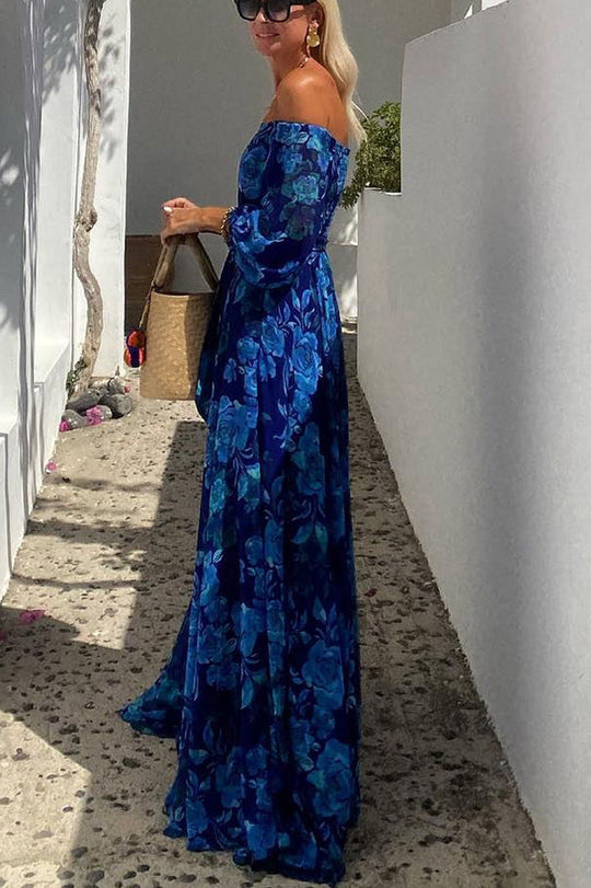 Penelope - Florales Off-Shoulder Maxikleid
