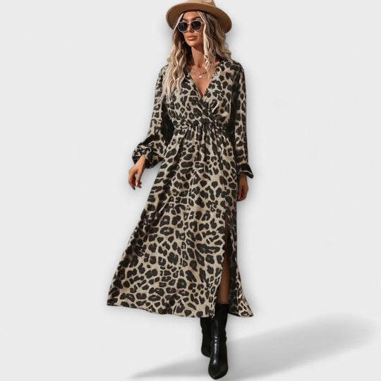 Stilvolles Kleid mit Leopardenmuster
