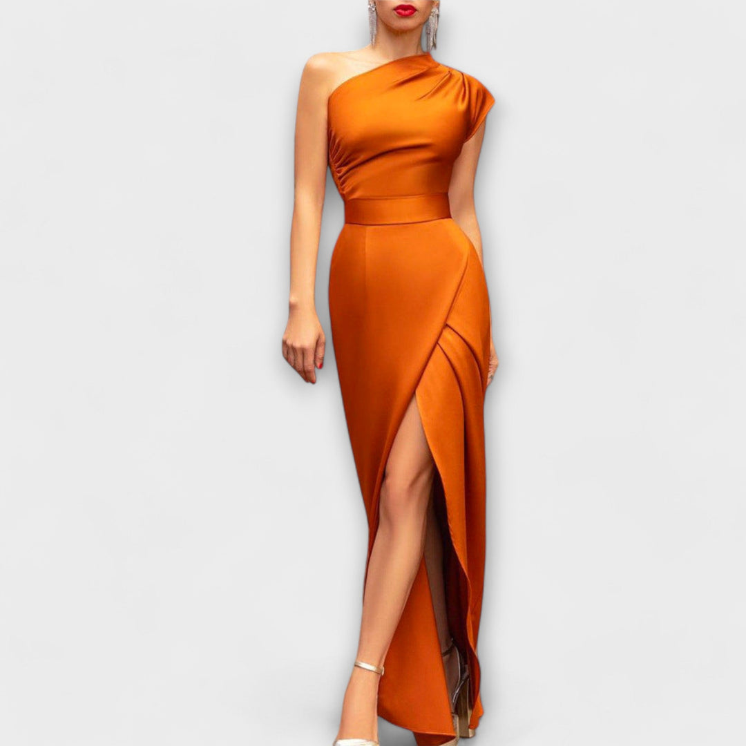 Elegantes asymmetrisches Abendkleid