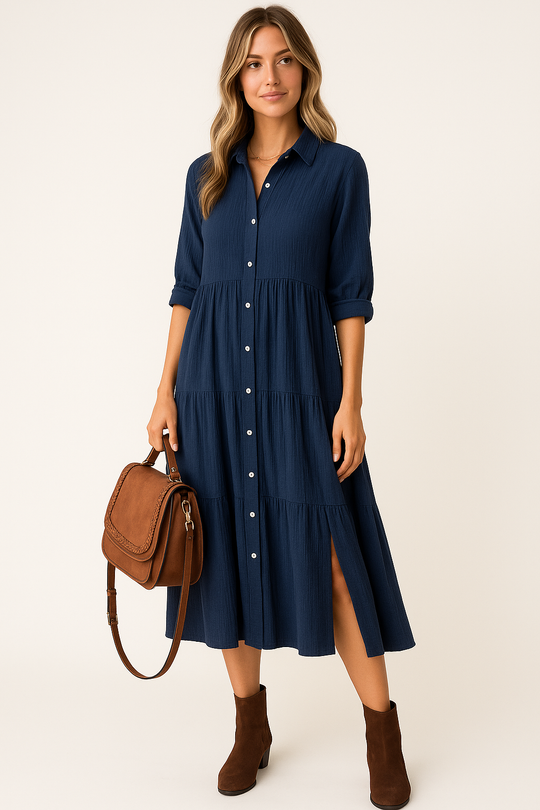 CLEA – ELEGANTES KOMFORTHEMD Kleid