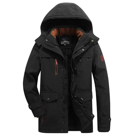 Elegante wattierte Winterjacke