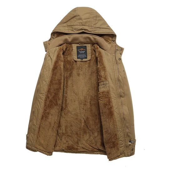 Elegante Baumwoll-Winterjacke mit Wattierung