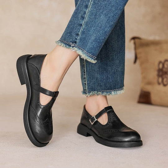 VELDA | ELEGANTE MARY JANES AUS LEDER