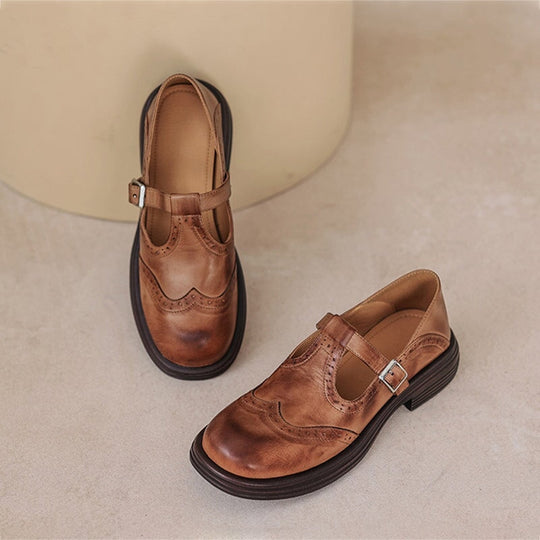 VELDA | ELEGANTE MARY JANES AUS LEDER