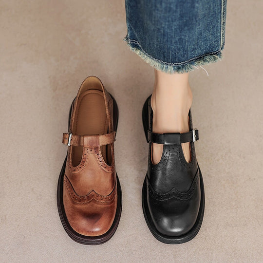 VELDA | ELEGANTE MARY JANES AUS LEDER