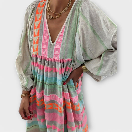 Hermine - Lebendige Lockere Kleid