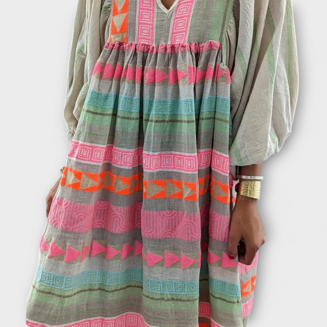 Hermine - Lebendige Lockere Kleid