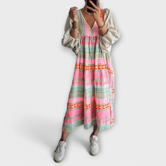 Hermine - Lebendige Lockere Kleid