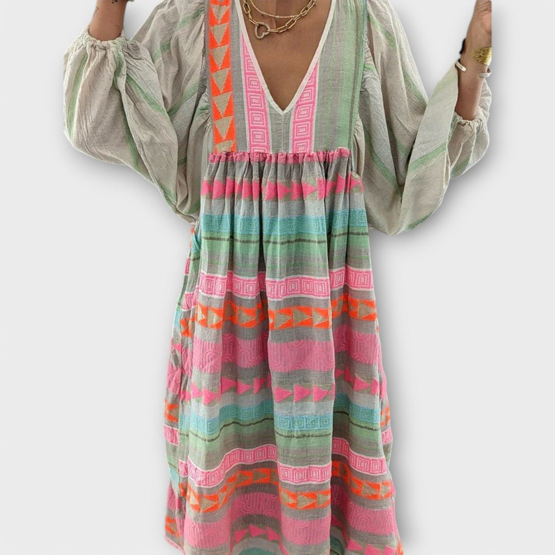 Hermine - Lebendige Lockere Kleid