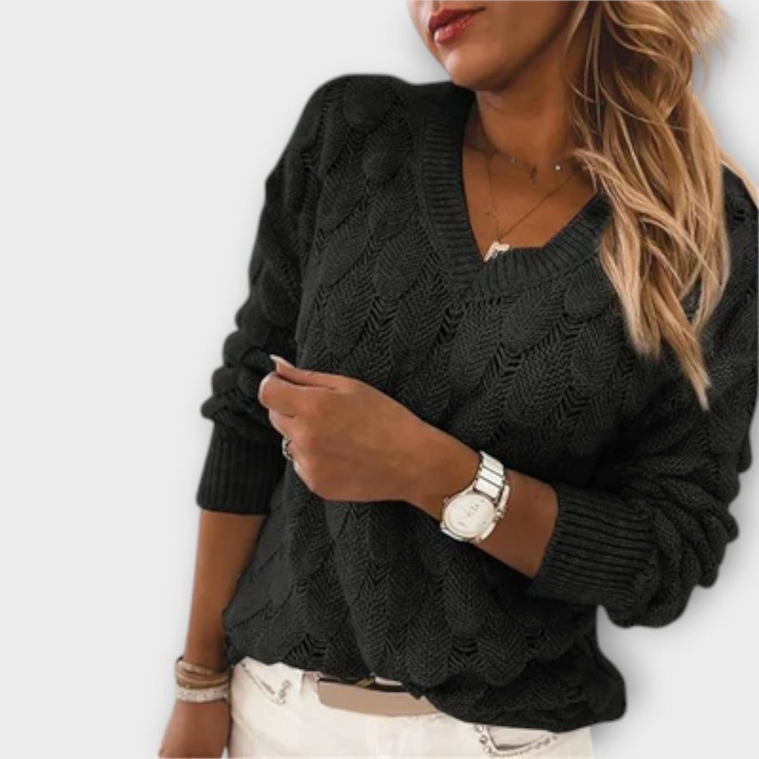 Pullover mit V-Ausschnitt