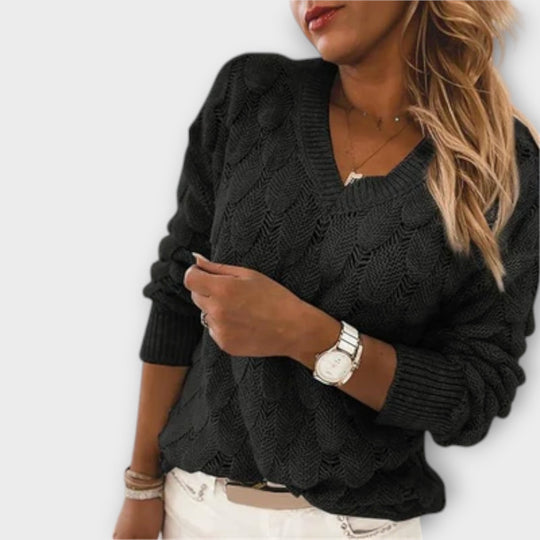Pullover mit V-Ausschnitt