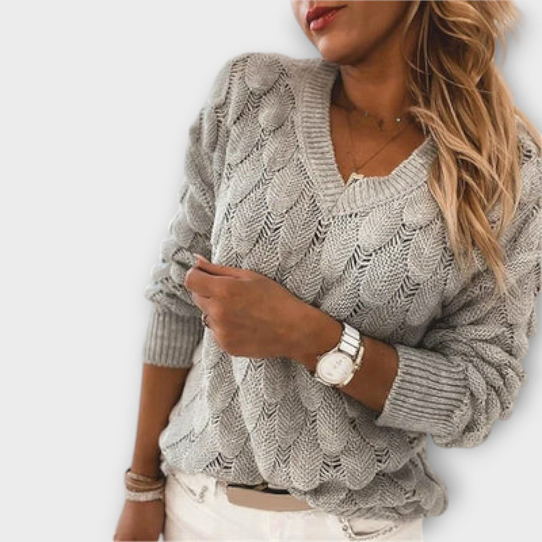 Pullover mit V-Ausschnitt