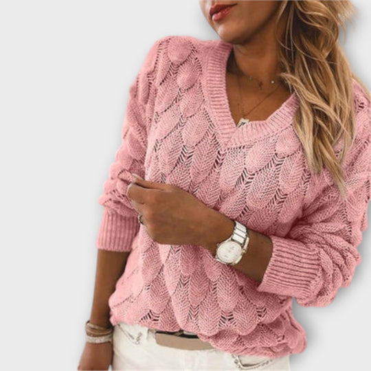 Pullover mit V-Ausschnitt