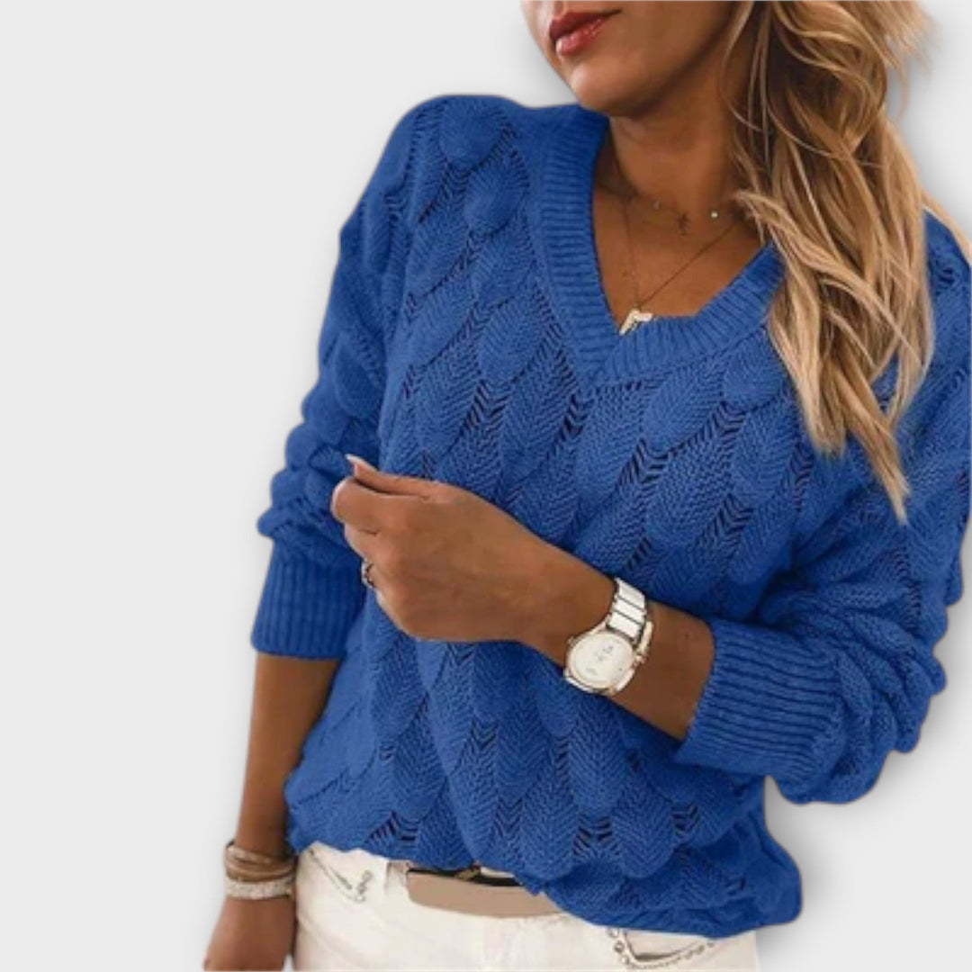 Pullover mit V-Ausschnitt