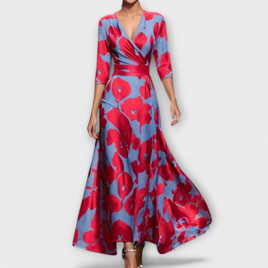 Elegantes Mouwen Design Damenkleid