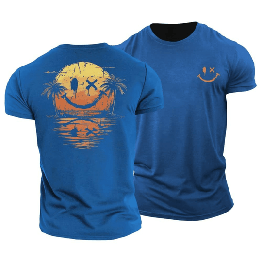 Sommerliches Smiley Meer T-Shirt