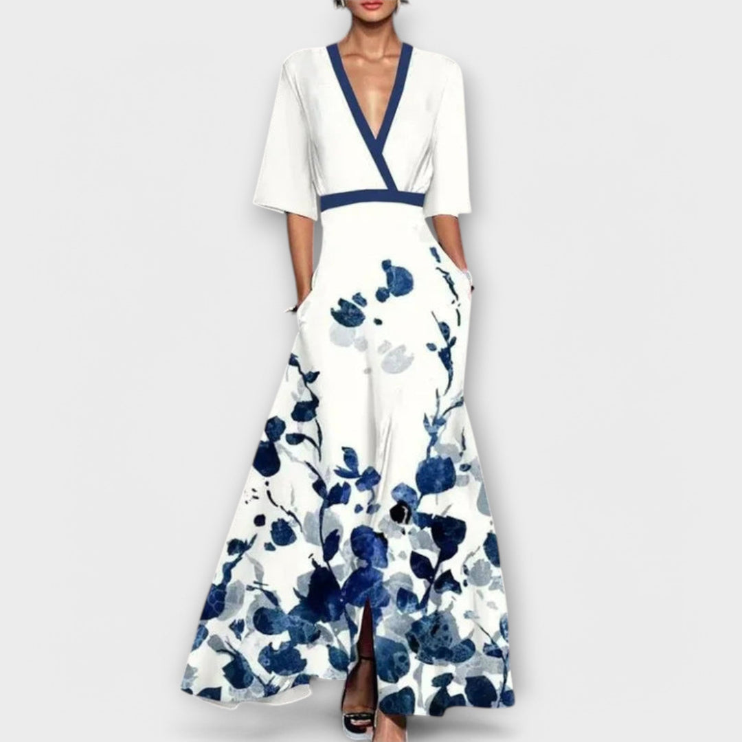 Elegantes Mouwen Design Damenkleid